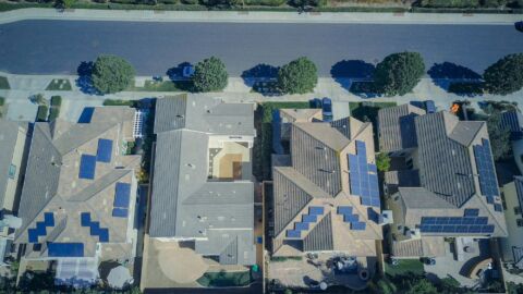 Wohnquartier von oben