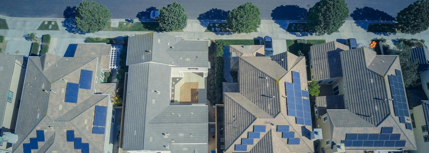 Wohnquartier von oben