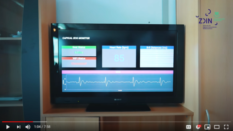 Monitor mit medizinischen Daten
