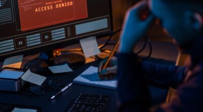 Computerbildschirm ist zusehen