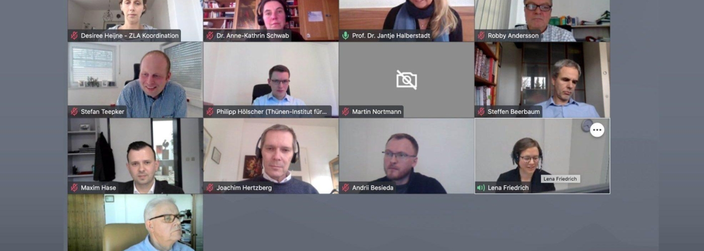 Screenshot einer Videokonferenz.