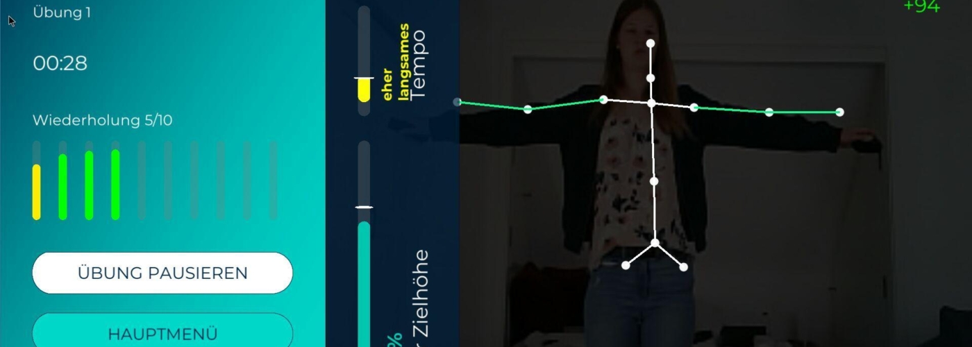 Screenshot der Physiotheorie App in Anwendung