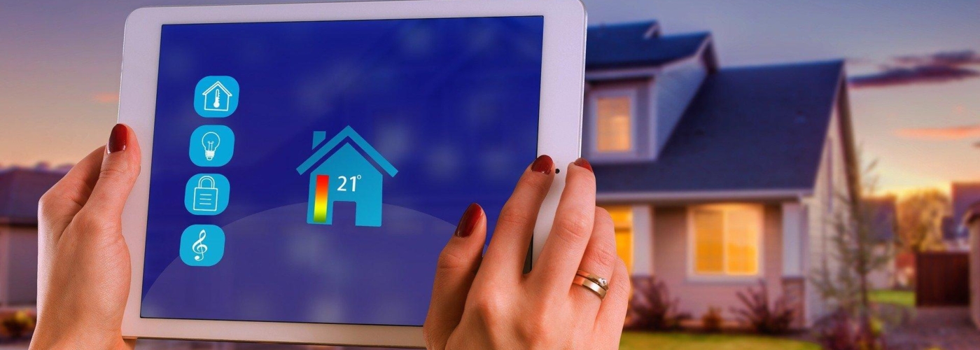 Ein Tablet mit Smart-Home Funktionen