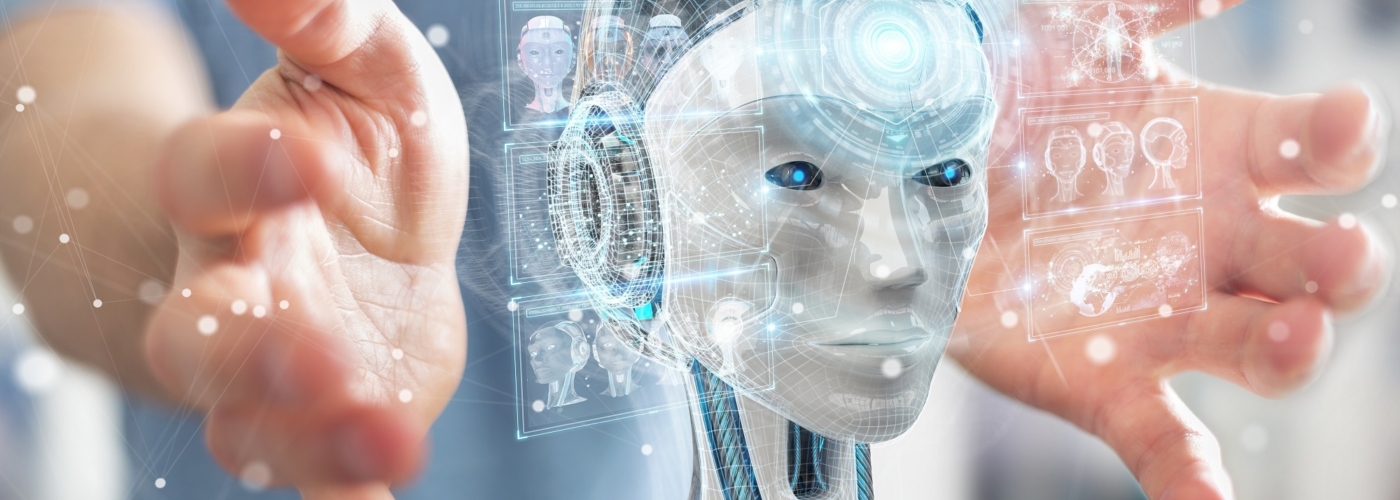 Digital animierter Kopf