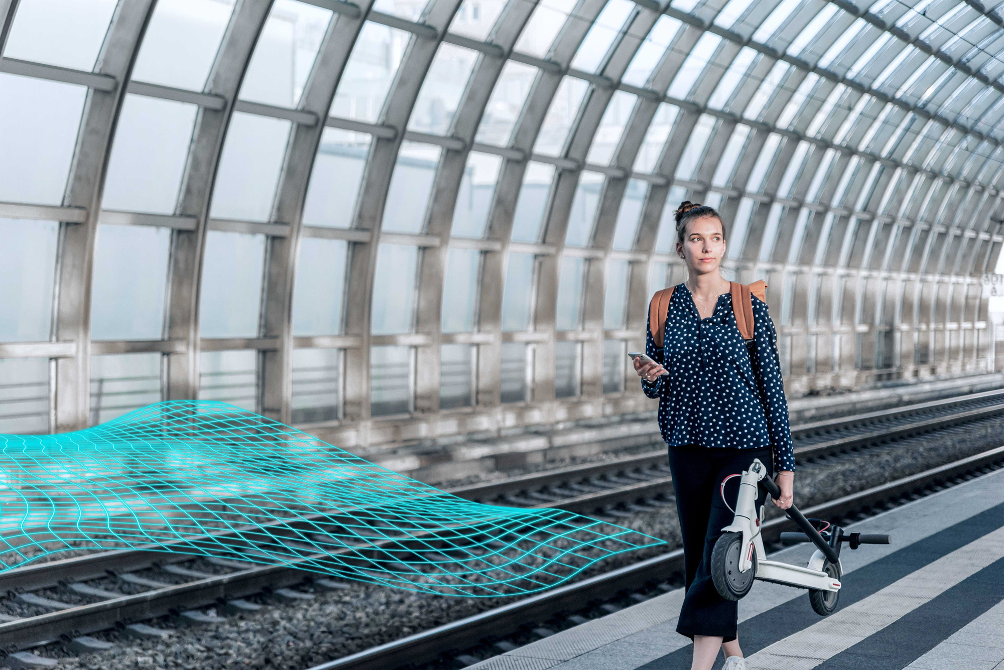 Scannergarfik des Zukunftslabors Mobilität